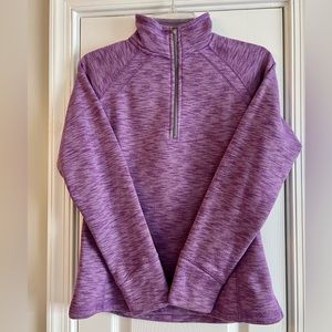 Tek Gear Warm Purple Pullover Sweatshirt with Quarter Zip, Size S